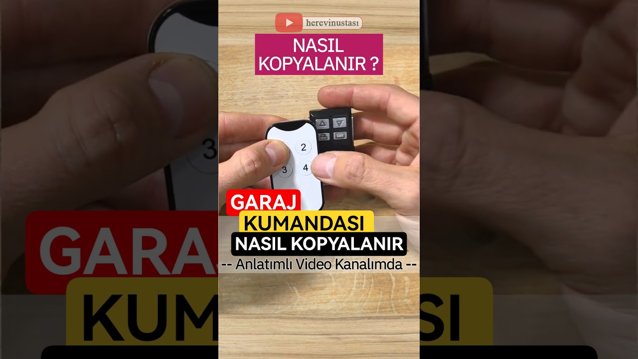 Bunu Sana Söylemezler | Garaj Kumandası Nasıl Kopyalanır | Garage Remote Copy  