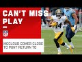 Rayray mcclouds punt return almost goes all the way