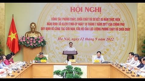 Thủ tướng Chính phủ Phạm Minh Chính chủ trì Hội nghị về công tác phòng cháy, chữa cháy