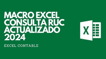 👍 #macro #excel CONSULTA MAVISA RUC ACTUALIZADO 2024 👉 EXCEL CONTABLE