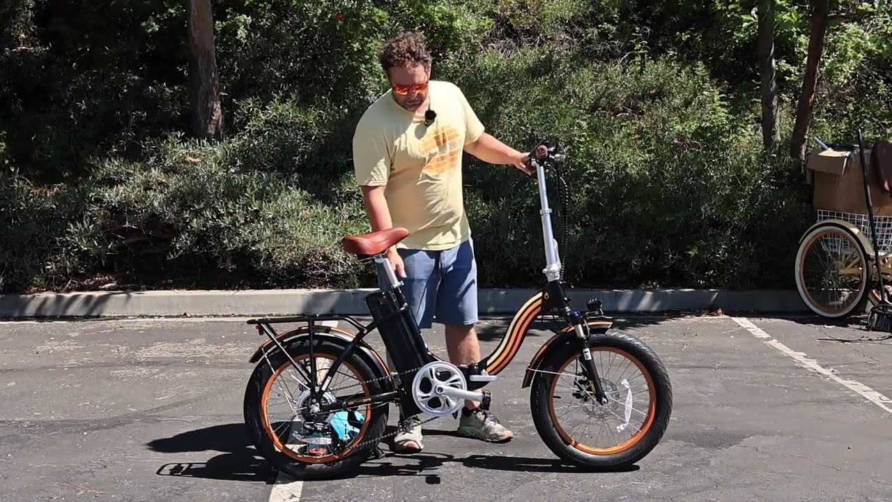 NEW EBIKE! Zip n' Fold Foldable Fat Tire Electric Bike: 750 watt
