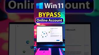 ⬇️ Bypass Microsoft Online Account on Windows 11  #MicrosoftAccount #Bypass #LocalAccount