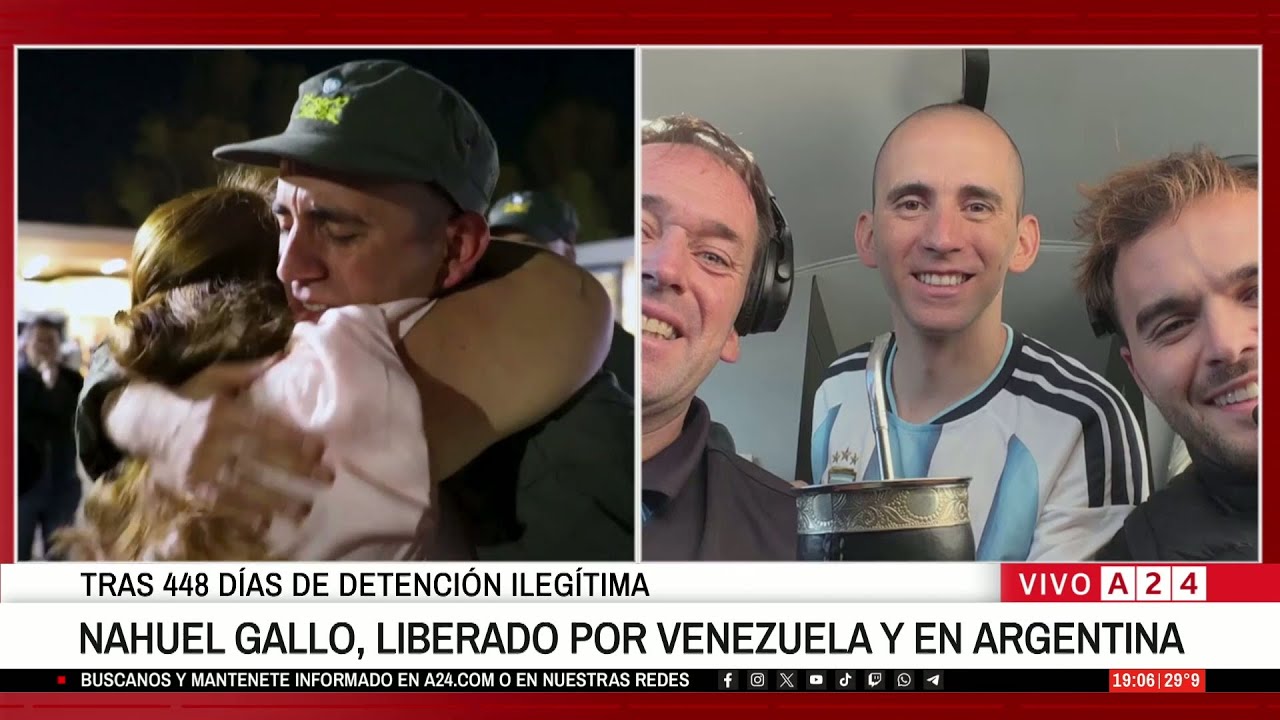 🔴 NAHUEL GALLO FUE LIBERADO POR VENEZUELA Y YA ESTÁ EN LA ARGENTINA