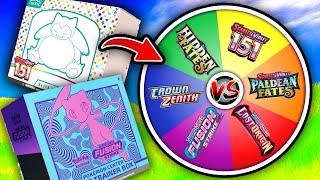 RANDOM WHEEL Chooses Our Pokemon Pack Battle