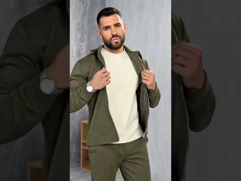 Стильний чоловічий замшевий  костюм  (Розмір 46-48, 50-52, 54-56), Сірий, видео 1