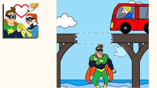 Draw happy hero - Draw puzzle Draw one part - All level 1-100 screenshot 1