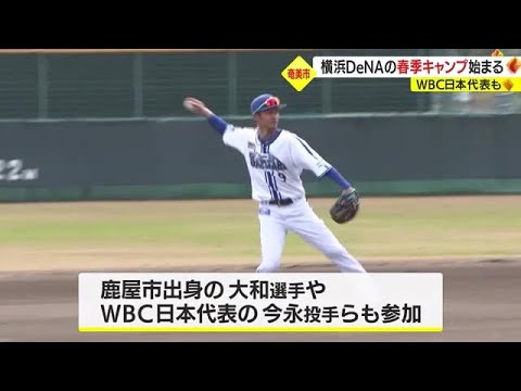 横浜DeNAが奄美入り WBC代表今永選手ら1軍選手も参加 鹿児島(2023.2.1)