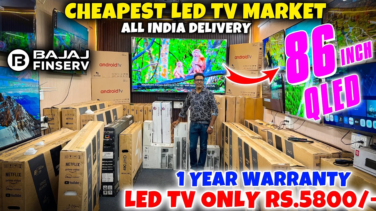 Led Tv only Rs.5800/- || Cheapest Led Tv Market in Delhi || Led Tv Wholesale Market in Delhi