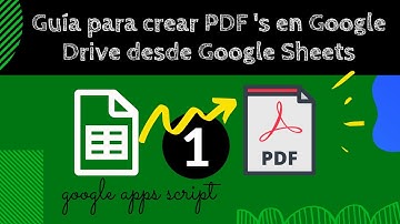 Guía para crear pdf en Google Drive tutorial 1