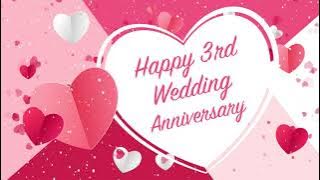 3rd Wedding Anniversary Whatsapp Status