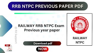 RRB NTPC pdf | RRB NTPC pdf download |RRB NTPC Previous Year paper Pdf| RRB NTPC pdf free download screenshot 4