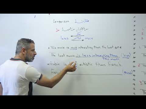 Comparison المقارنة والتفضيل للاستاذ عرفات القزعة