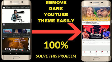 How to Enable Or Disable your YouTube Dark Mode/ Black Theme - No Apps ! No Root