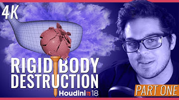 Rigid Body Destruction // Part 1/3: RBD Bullet Solver in Houdini 18
