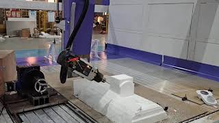 AKM3030-4axis auto swing spindle cnc router