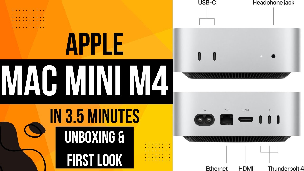Mac Mini M4 unboxing and first look - YouTube
