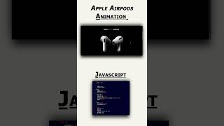 Apple airpods pro scroll animation made of Html Css  Javascript and gsap (javascript library).