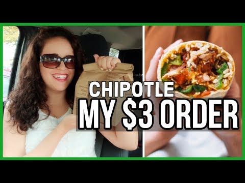 My $3 Chipotle Order // How To Save Money At Chipotle // Chipotle Order Hack