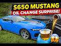 S650 Mustang Oil Change Surprise!  Is this normal??