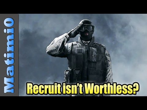 Recruit Worth Playing Rainbow Six Siege Youtube - roblox rainbow six siege recruit