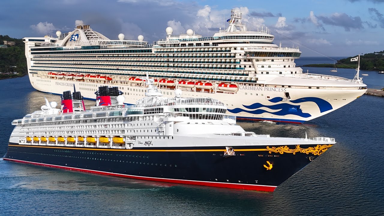 CARIBBEAN PRINCESS & DISNEY MAGIC || Shipspotting Castries St. Lucia || 02.11.2025