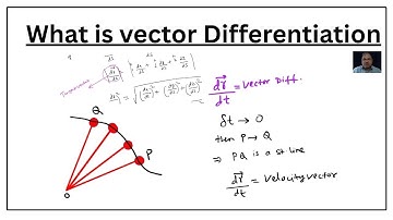 What is vector differentiation vector calculus |  Engineering Mathematics vector differentiation