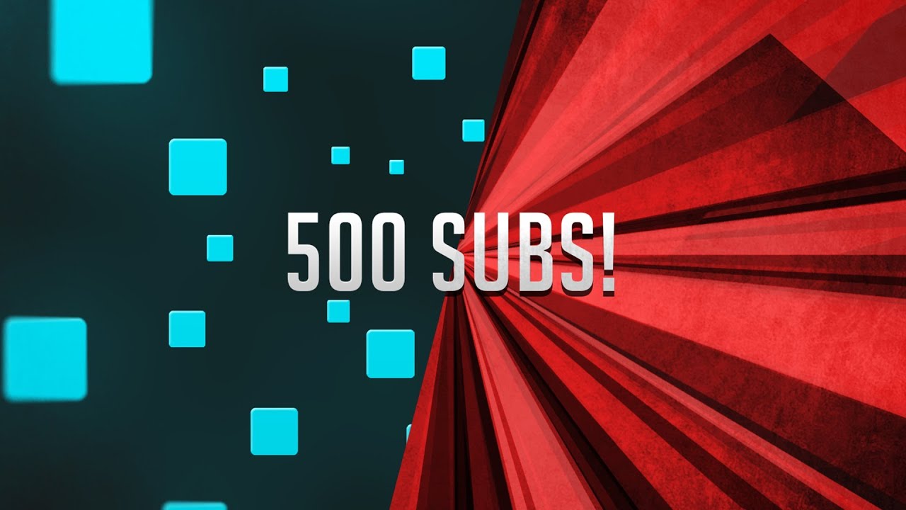 500 Subscribers! - One Channel - Template Speedart - YouTube