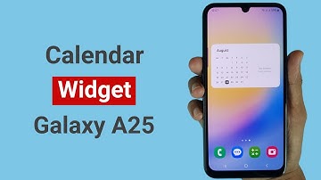 How to Add Calendar Widget in Samsung A25