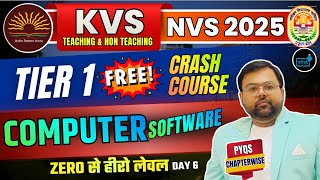 KVS NVS Teaching Non Teaching, free crash course, Computer day 6, kvs exam date 10 jan #NVS #KVS