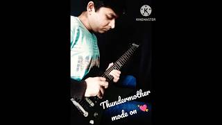 Thundermother mode on 💘 light in the sky solo cover #guitar #rockmusic #viralshorts