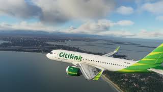 Citilink A320 Emergency Landing at Bali