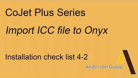 4-2 Import ICC file to Onyx