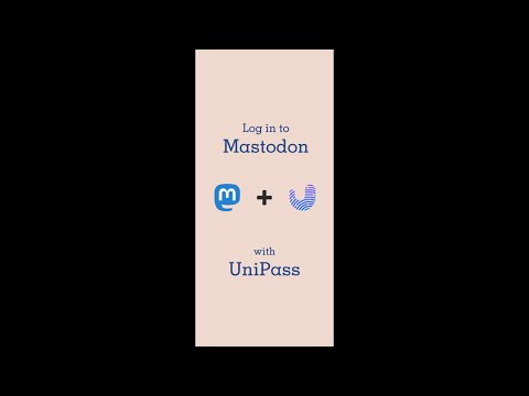 Log in to Mastodon with UniPass