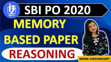 SBI PO 2020 MEMORY BASED PAPER ||EXPECTED QUESTIONS  RRB PO/CLERK 2021 || Mona Choudhary