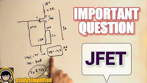 JFET - self bias solved example