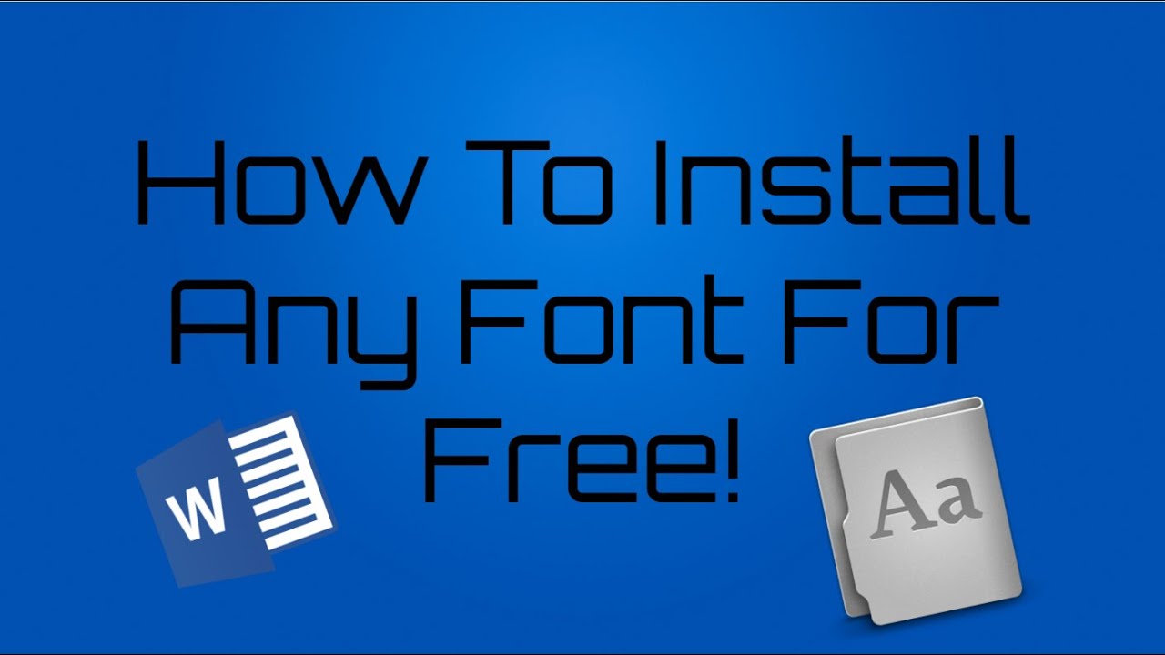 How to Install any Font for Free - Tutorial Tutor