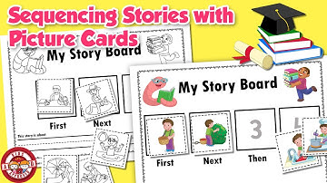 Sequencing stories with picture cards for kids