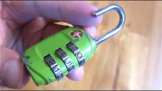 How to Change/Reset Luggage Lock Combination | Set TSA Luggage Padlock Combo