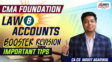 CMA Foundation Exams Important Tips | MEPL | Mohit Sir