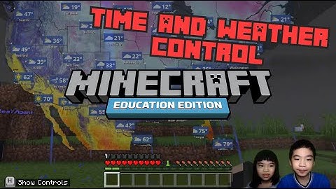 How to Code MINECRAFT: *TIME AND WEATHER CONTROL* in Minecraft: Education Edition with PYTHON