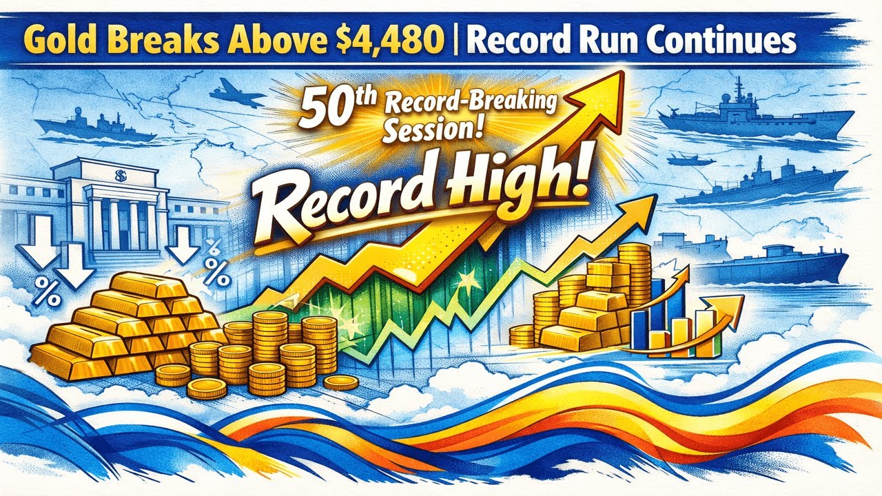 Gold Hits Fresh Record Above $4,480 | 50th All-Time High of 2025