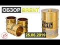 25 июня 2019. Хроники торгов. Поиск ключевых зон и уровней по нефти BR