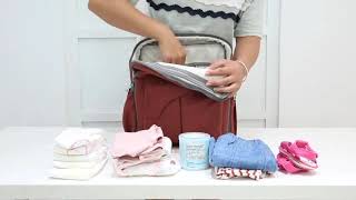 大容量多機能マザーズバックベビーシート付き