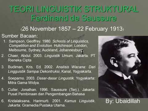 Linguistik Struktural Ferdinand de Saussure