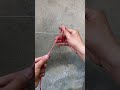 How to hold and tie a rope with one hand #shorts