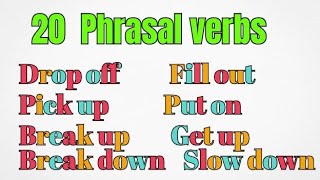 20 phrasal verbs to master english#
