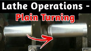 Plain Turning Operation On Lathe Machine For Turner Fitter Machinist ITI Polytechnic & B.Tech