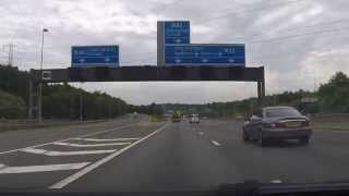 UK Motorways - M25 Anticlockwise -  J16 M40 to J11 Chertsey