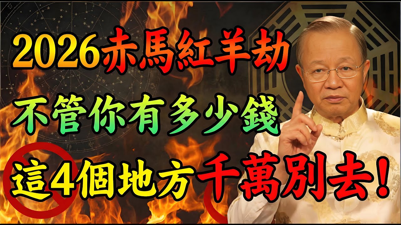 2026年是普通人最大的坎！不管你有多少錢，這4個「凶地」千萬別踏進去#曾仕強 #國學智慧 #易經 #赤馬紅羊劫 #2026預言 #冬至 #丙午年 #避災 #改運 #因果