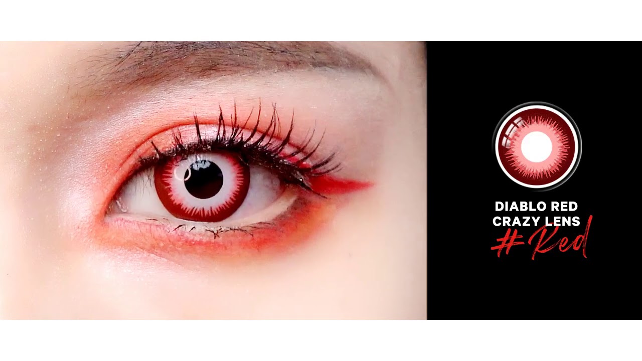 HoneyColor.com Colored Contact Lenses: Diablo Red Crazy Lens
